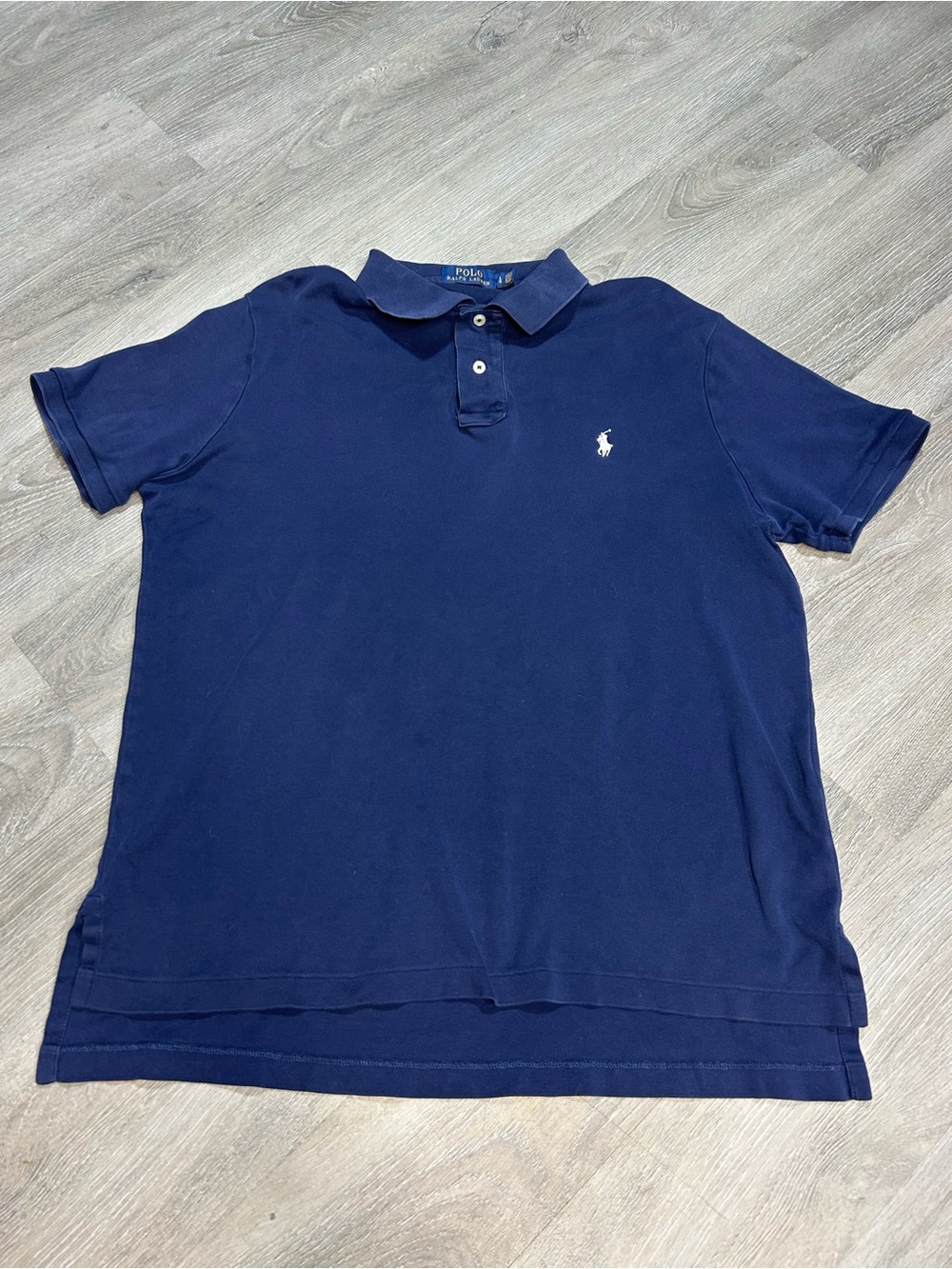 Polo Ralph Lauren Navy with white pony pole Size L